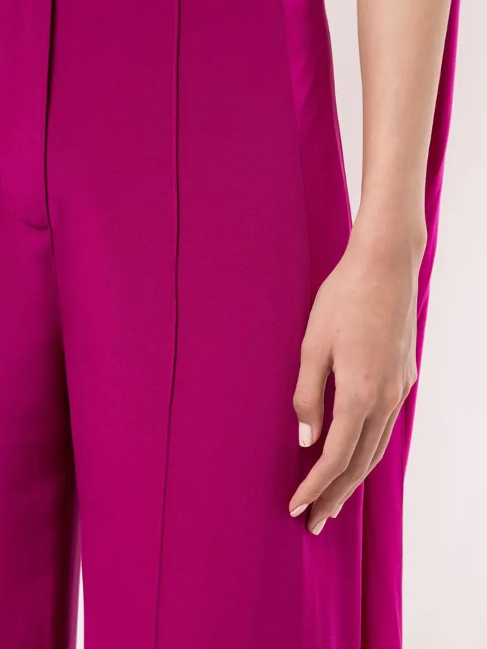 Adam Lippes Pants WideLeg Pant In Silk Crepe Orchid 8211 Women