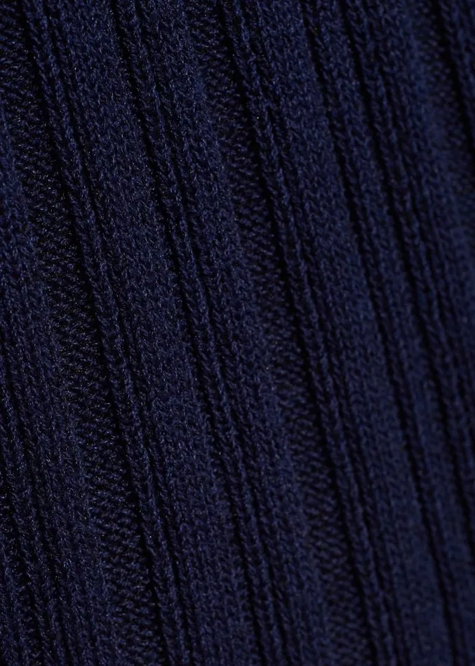 Adam Lippes Sweaters Tunic With Side Buttons In Cotton Crepe Navy 8211 Women