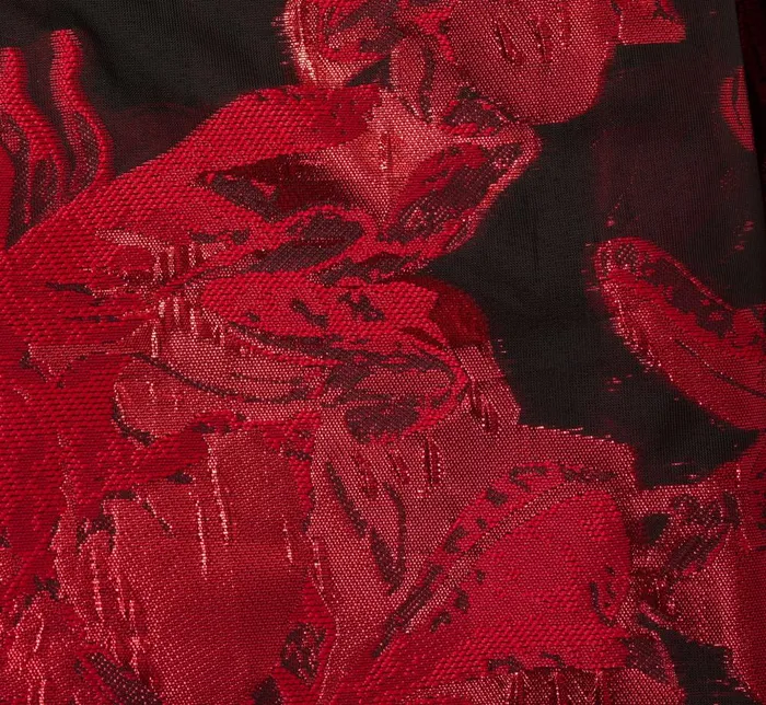Adrianna Papell Day Dresses Bow Jacquard Short Dress In Black Red 8211 Women
