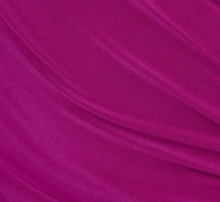 Adrianna Papell Day Dresses Sleeveless Shirred Jersey Midi Dress With Asymmetrical Hem In Wild Magenta 8211 Women