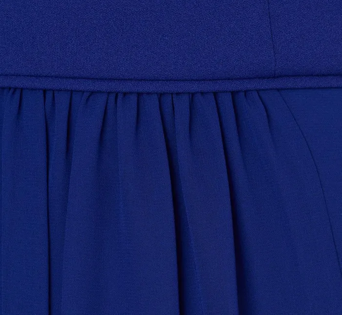 Adrianna Papell Formal Dresses OneShoulder Chiffon Long Gown In Royal Sapphire 8211 Women