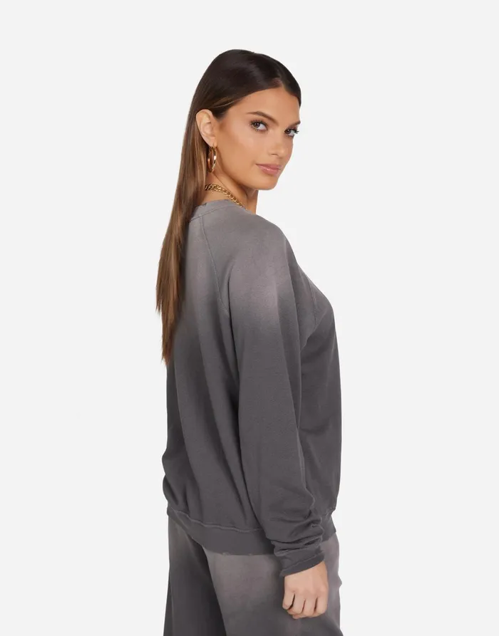 Anela Neon Poison Skull Lt Onyx Ombre Women039s Lauren Moshi Long Sleeve