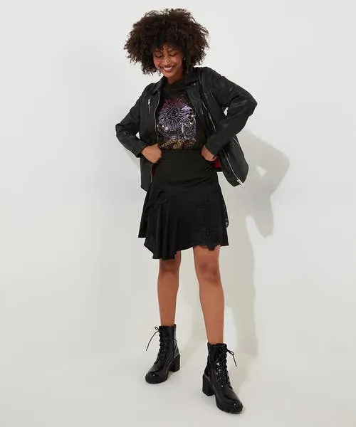 Apparel Fun and Flirty Cutabout Skirt Black Skirts Joebrowns