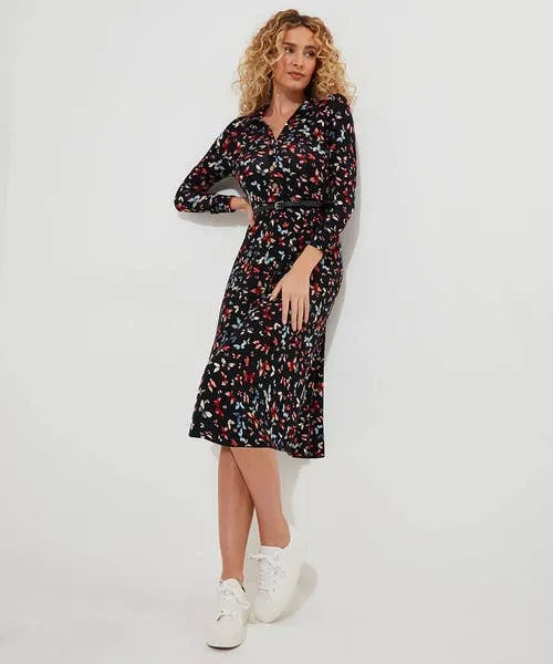 Apparel Joebrowns Beautiful Butterfly Jersey Dress Black Dresses