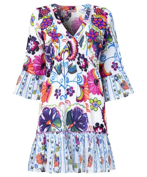 Apparel Joebrowns Bold And Beautiful Beaded Tunic Multi Tops Tunics and Blouses