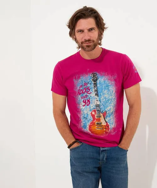 Apparel Joebrowns Ice Guitar Tee Pink TShirts and Tops