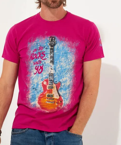 Apparel Joebrowns Ice Guitar Tee Pink TShirts and Tops Apparel Joebrowns Ice Guitar Tee Pink TShirts and Tops