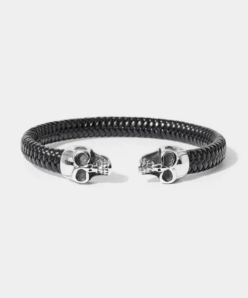 Apparel Joebrowns Ivar Double Skull Bracelet Black Accessories and Jewellery