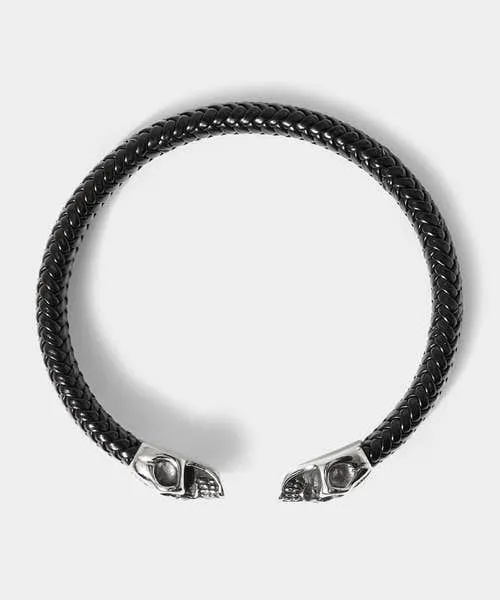 Apparel Joebrowns Ivar Double Skull Bracelet Black Accessories and Jewellery