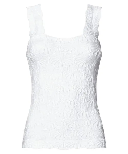 Apparel Tops Tunics and Blouses Joebrowns Summer Solstice Textured Vest White