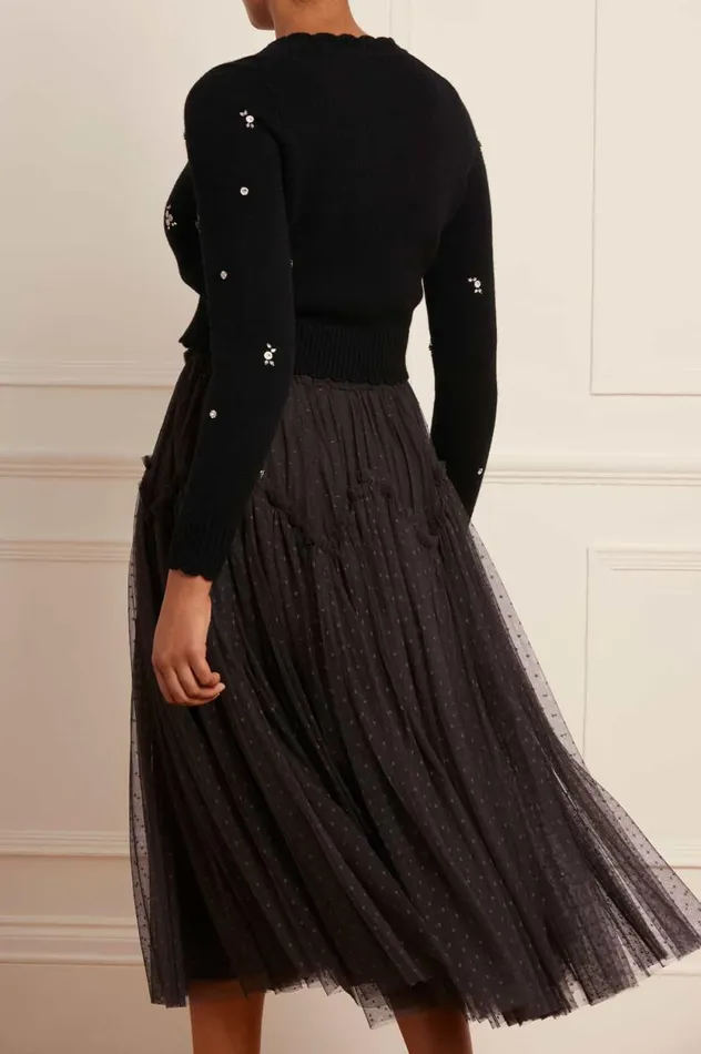 Arabesque Midaxi Skirt Black Women Needle and Thread Skirts