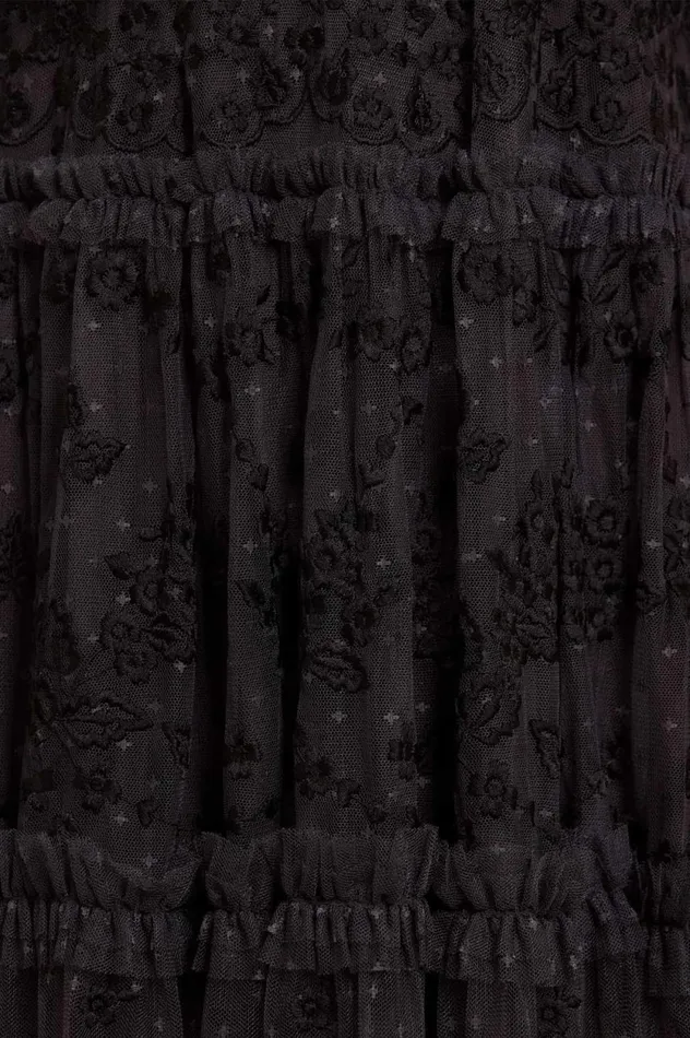 Autumn Lace Ankle Gown Black Women Needle and Thread Dresses