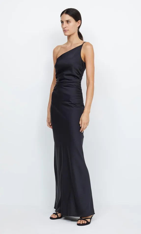 Bec Bridge Bridesmaid Dresses Women ETERNITY ASYM MAXI DRESS 8211 BLACK