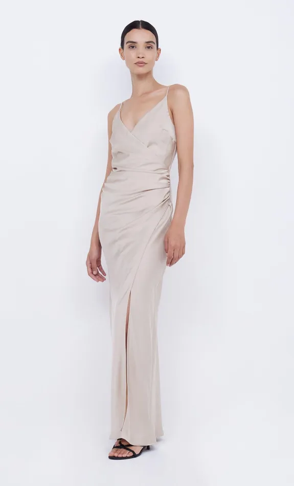 Bec Bridge Bridesmaid Dresses Women ETERNITY V MAXI DRESS 8211 SAND