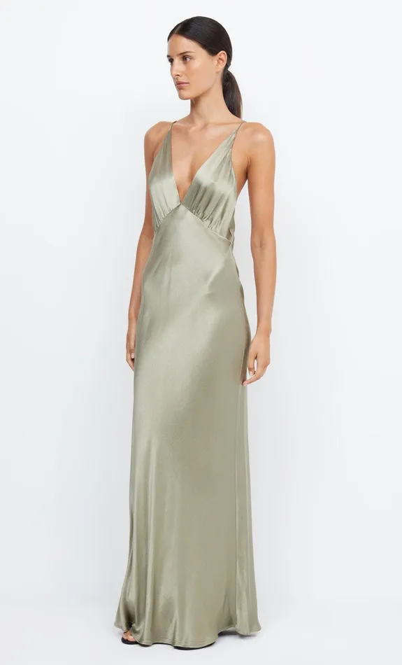 Bec Bridge Bridesmaid Dresses Women MOON DANCE V MAXI DRESS 8211 SAGE
