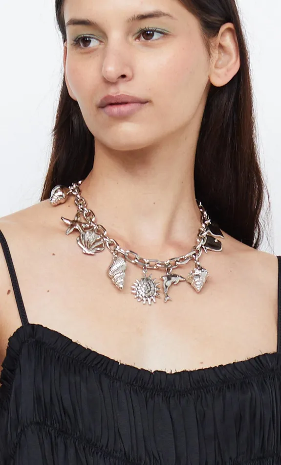Bec Bridge Jewelry Women AQUATA CHARM NECKLACE 8211 SILVER