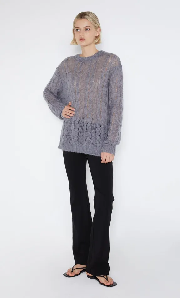 Bec Bridge Long Sleeve Women ANTOINE KNIT JUMPER 8211 GUNMETAL