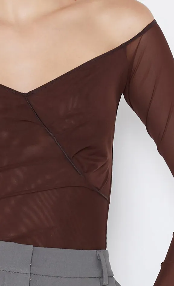 Bec Bridge Long Sleeve Women ISADORA LONG SLEEVE TOP 8211 CHOCOLATEBLACK