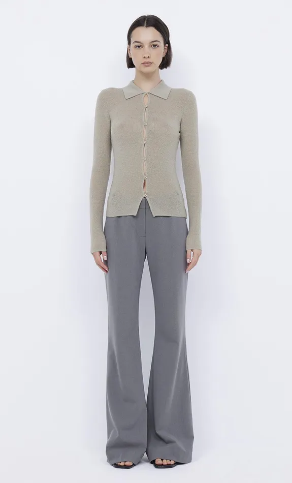 Bec Bridge Long Sleeve Women RODEO KEYHOLE CARDIGAN 8211 SAGE