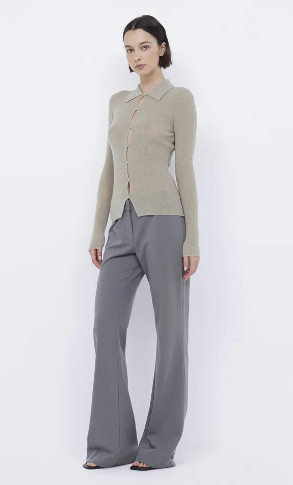 Bec Bridge Long Sleeve Women RODEO KEYHOLE CARDIGAN 8211 SAGE