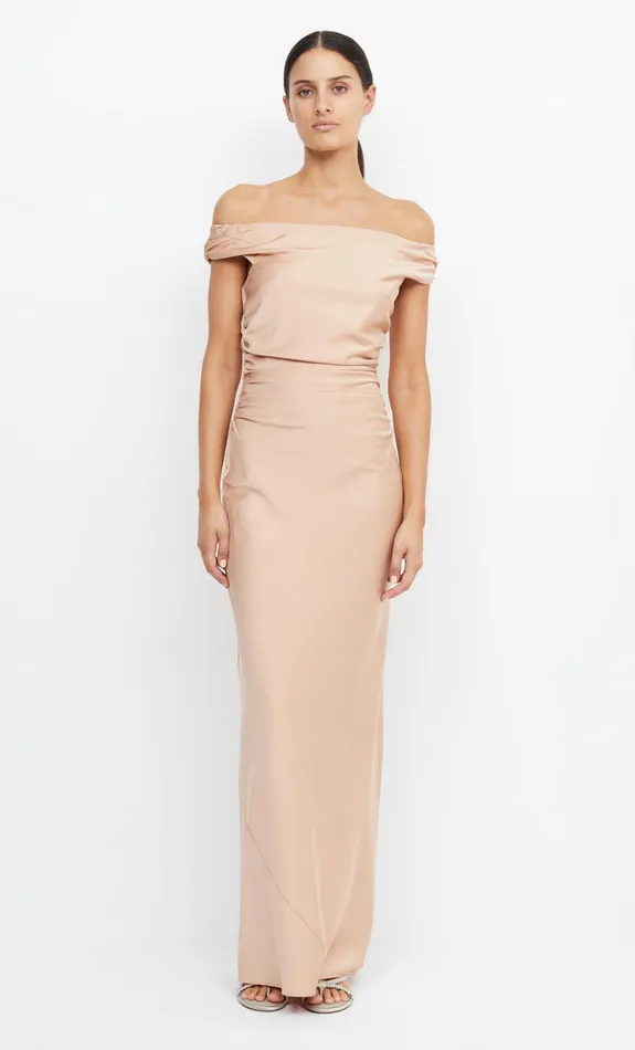 Bec Bridge Maxi Dresses Women ETERNITY OFF SHOULDER MAXI 8211 ROSE GOLD