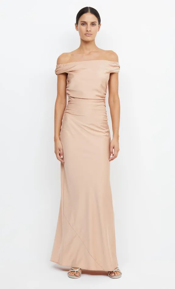 Bec Bridge Maxi Dresses Women ETERNITY OFF SHOULDER MAXI 8211 ROSE GOLD