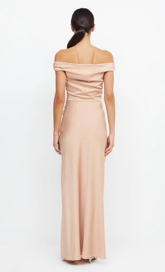 Bec Bridge Maxi Dresses Women ETERNITY OFF SHOULDER MAXI 8211 ROSE GOLD