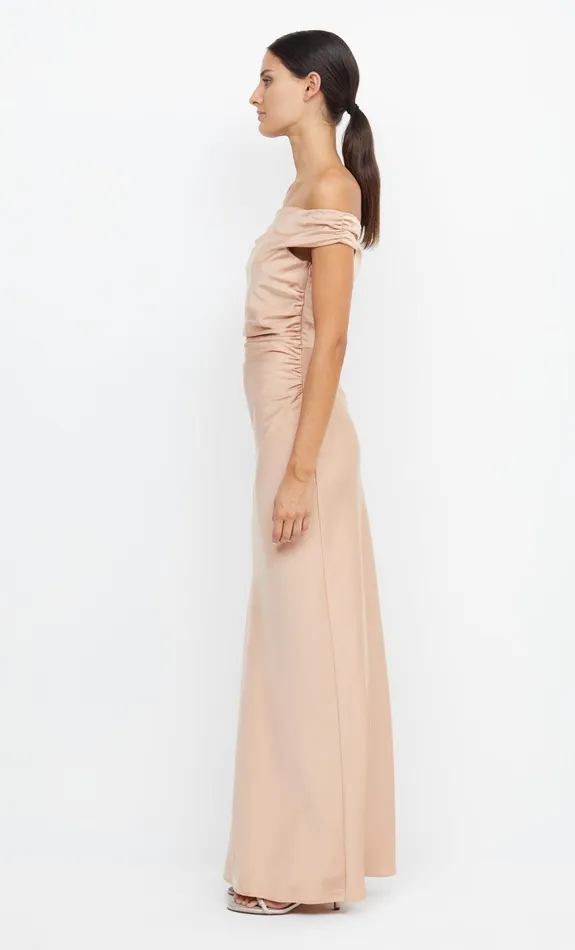 Bec Bridge Maxi Dresses Women ETERNITY OFF SHOULDER MAXI 8211 ROSE GOLD