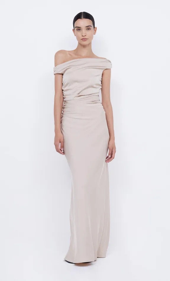 Bec Bridge Maxi Dresses Women ETERNITY OFF SHOULDER MAXI 8211 SAND