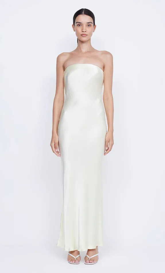 Bec Bridge Maxi Dresses Women MOON DANCE STRAPLESS DRESS 8211 ICE YELLOW