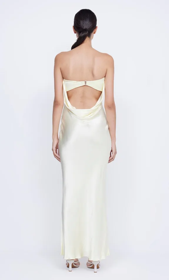 Bec Bridge Maxi Dresses Women MOON DANCE STRAPLESS DRESS 8211 ICE YELLOW
