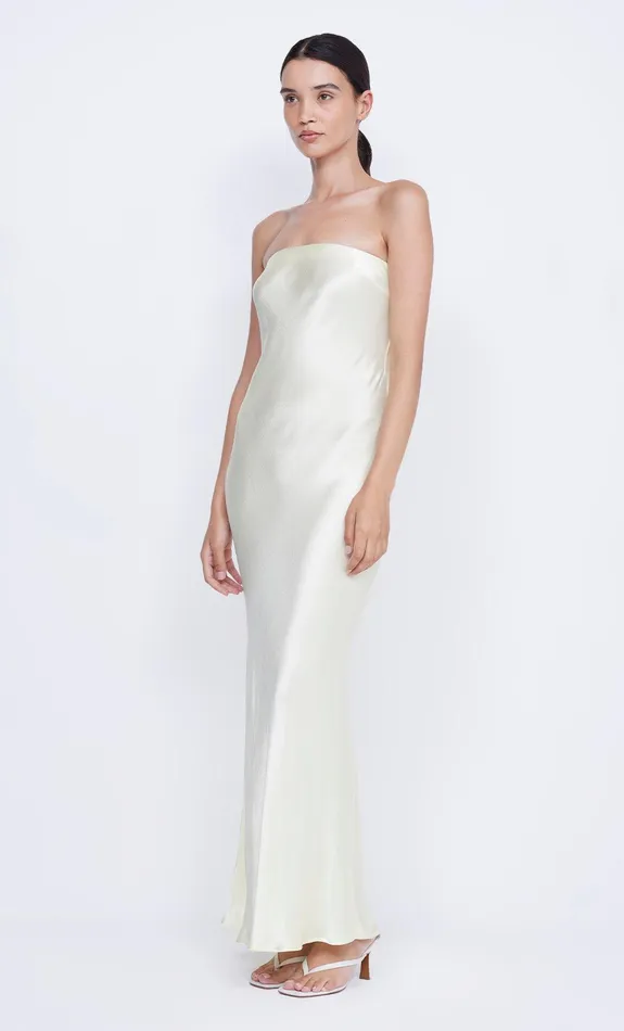Bec Bridge Maxi Dresses Women MOON DANCE STRAPLESS DRESS 8211 ICE YELLOW
