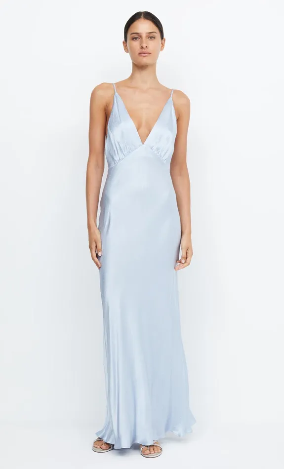 Bec Bridge Maxi Dresses Women MOON DANCE V MAXI DRESS 8211 DUSTY BLUE