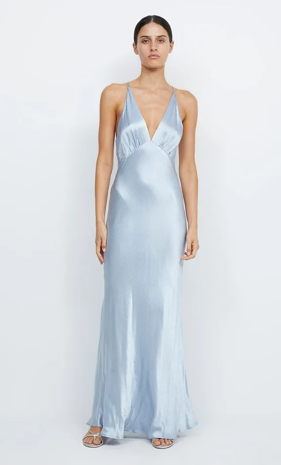 Bec Bridge Maxi Dresses Women MOON DANCE V MAXI DRESS 8211 DUSTY BLUE