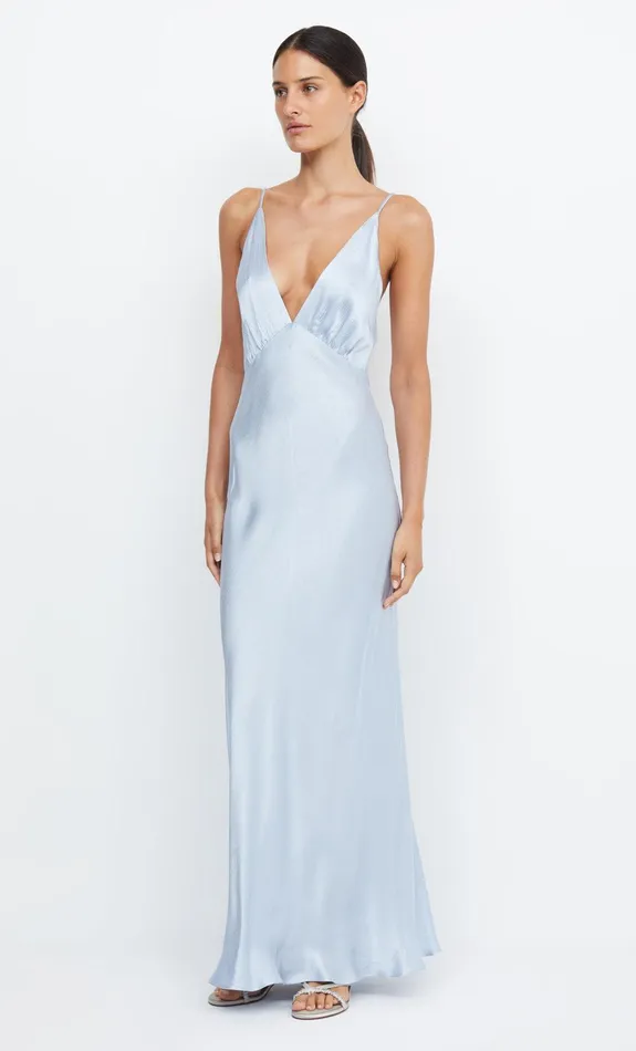 Bec Bridge Maxi Dresses Women MOON DANCE V MAXI DRESS 8211 DUSTY BLUE