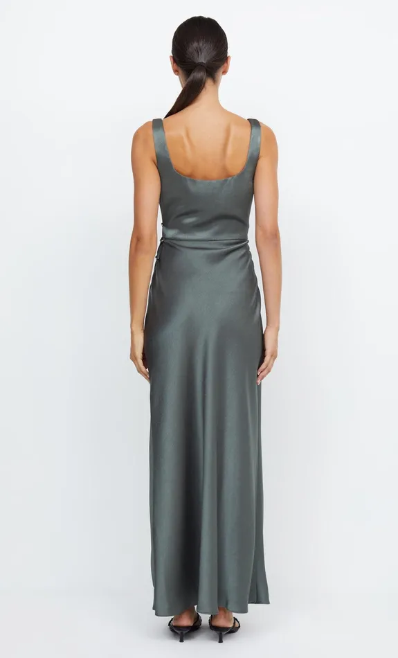 Bec Bridge Maxi Dresses Women THE DREAMER SQUARE NECK DRESS 8211 DARK WILLOW