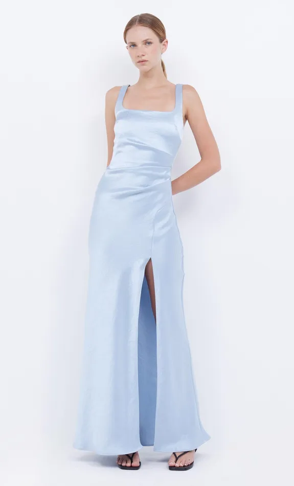 Bec Bridge Maxi Dresses Women THE DREAMER SQUARE NECK DRESS 8211 DUSTY BLUE