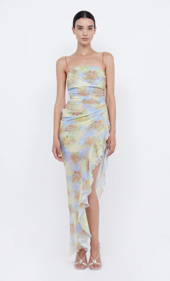 Bec Bridge Maxi Dresses Women ZEPHY ASYM DRESS 8211 BLUE BLOSSOM