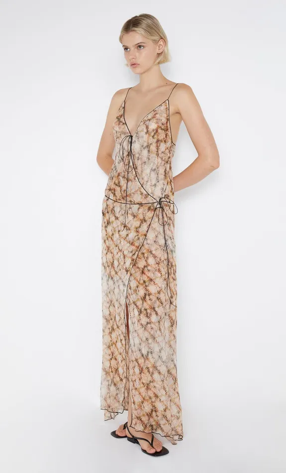 Bec Bridge Prom Dresses Women CIEL WRAP MAXI DRESS 8211 GEO SHIBORI