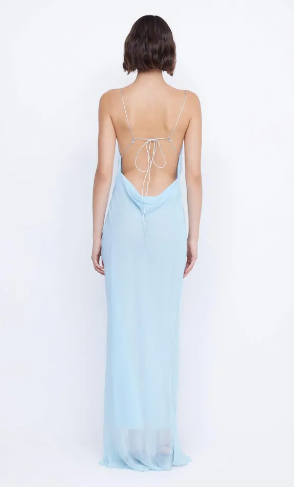 Bec Bridge Prom Dresses Women ELZETTE SPLIT MAXI DRESS 8211 DOLPHIN BLUE