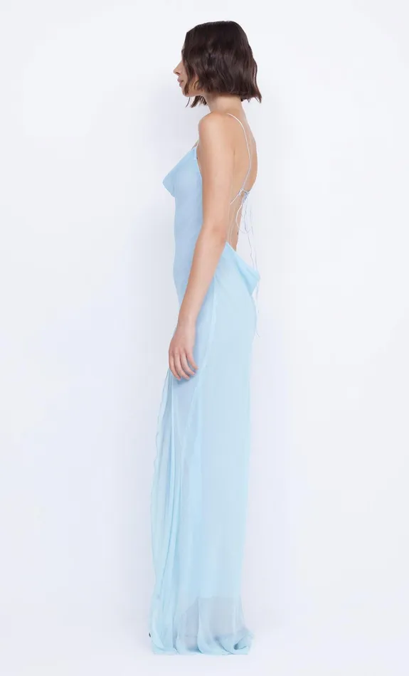 Bec Bridge Prom Dresses Women ELZETTE SPLIT MAXI DRESS 8211 DOLPHIN BLUE