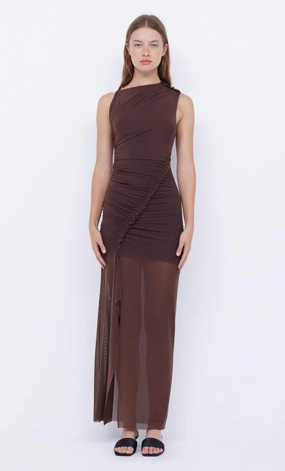 Bec Bridge Prom Dresses Women JULIEN ASYM MAXI DRESS 8211 CHOC