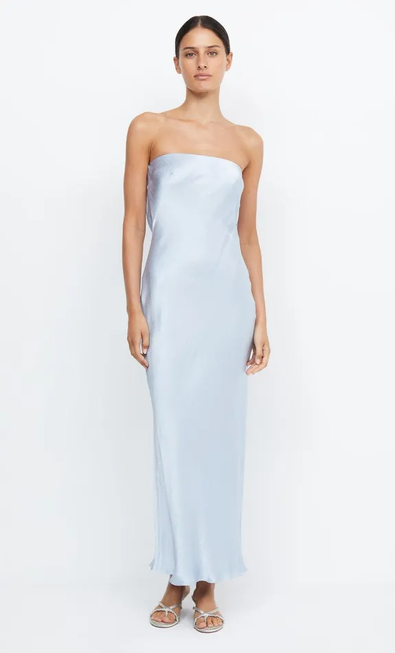 Bec Bridge Prom Dresses Women MOON DANCE STRAPLESS DRESS 8211 DUSTY BLUE