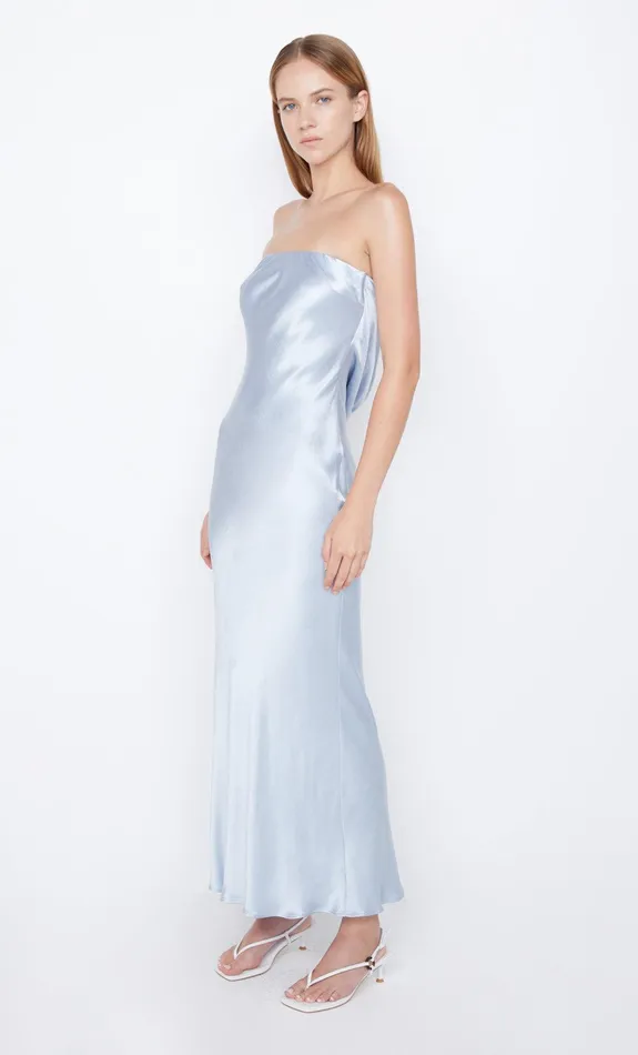 Bec Bridge Prom Dresses Women MOON DANCE STRAPLESS DRESS 8211 DUSTY BLUE
