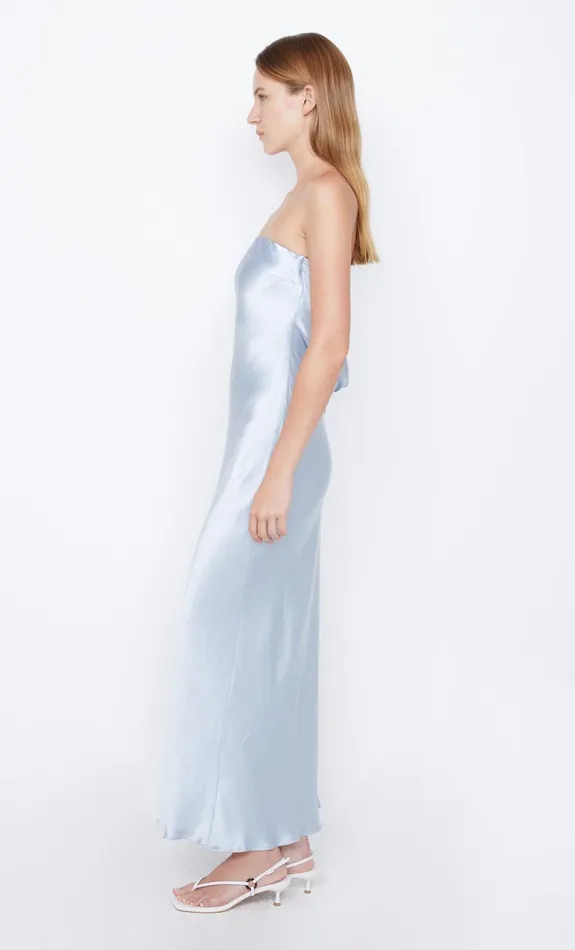 Bec Bridge Prom Dresses Women MOON DANCE STRAPLESS DRESS 8211 DUSTY BLUE