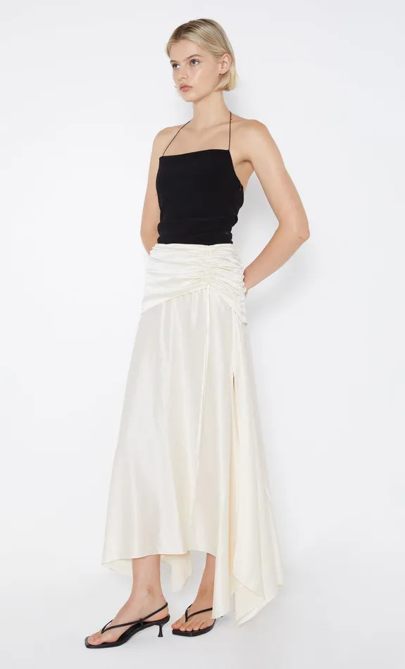 Bec Bridge Skirts Women CHANTILLY SILK RUCHED SKIRT 8211 IVORY