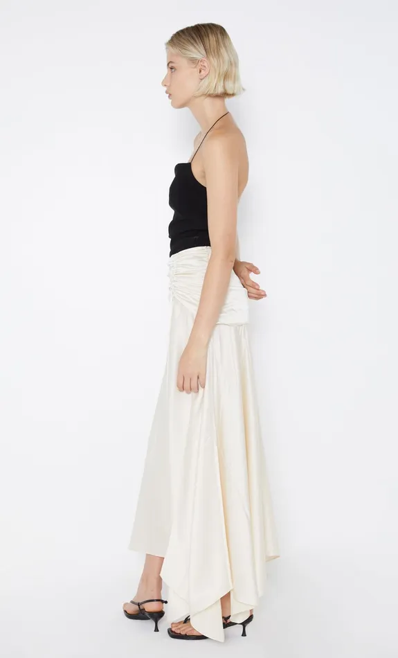 Bec Bridge Skirts Women CHANTILLY SILK RUCHED SKIRT 8211 IVORY