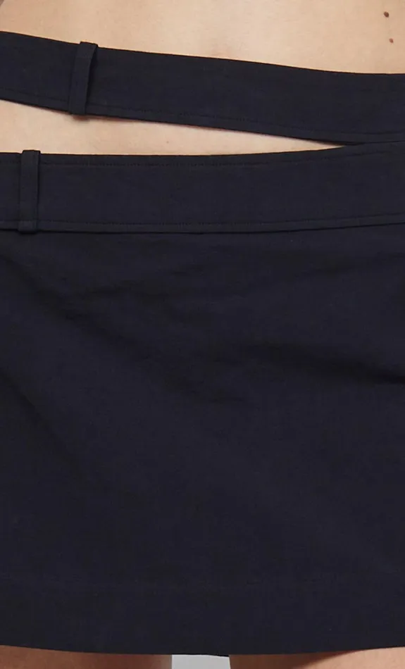 Bec Bridge Skirts Women RIVER ASYM MINI SKIRT 8211 BLACK