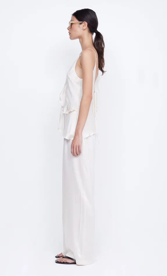 Bec Bridge Sleeveless Women CHANTILLY SILK FRILL CAMI 8211 IVORY