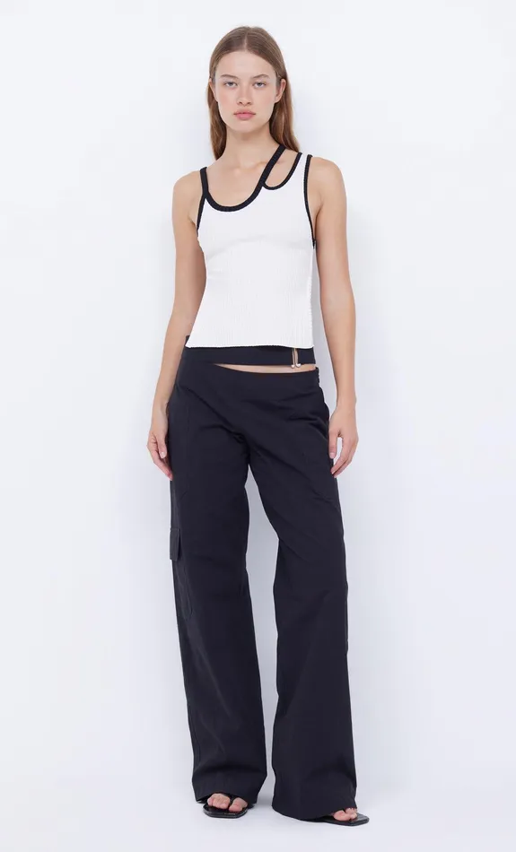 Bec Bridge Sleeveless Women HARI BACKLESS TOP 8211 IVORYBLACK